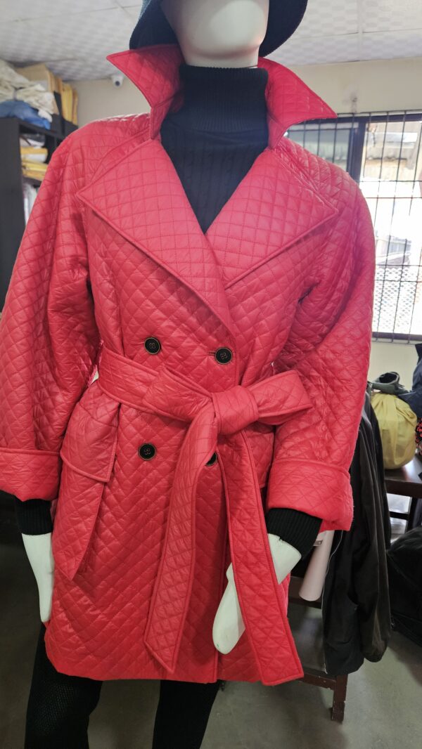 Women’s Lightly Padded Double-Breasted Trench Coat